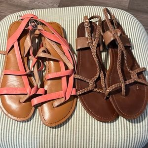 Ladies Steve Madden & Long Tall Sally Sandels size 14